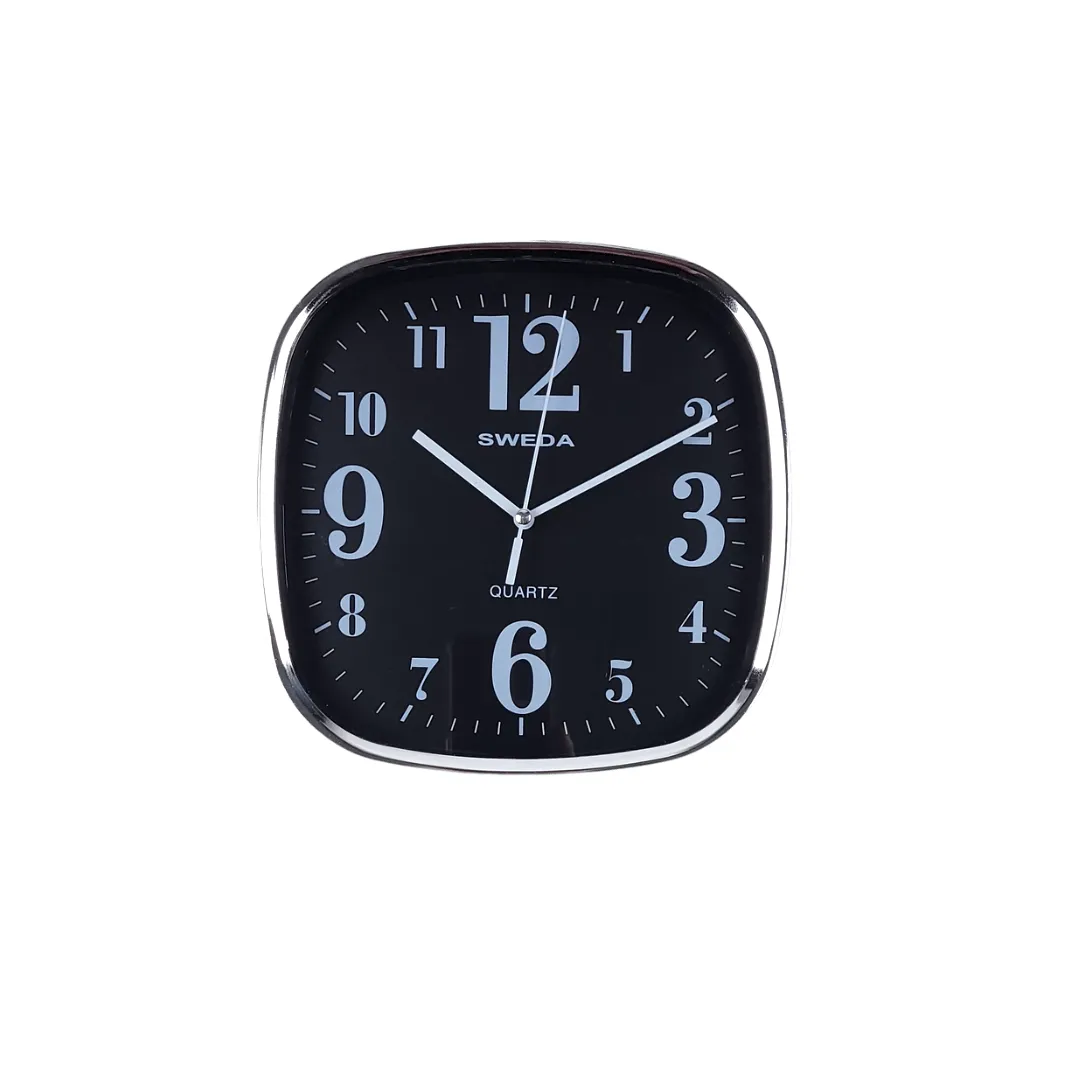 20cm Modern Square numbered Clocks