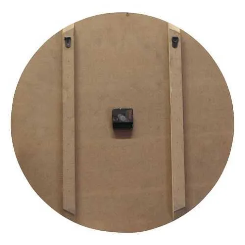 24" Vincent Black and White Wood   Wall Clock