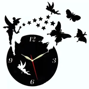 3D DIY Wooden Fairy Wall Clock