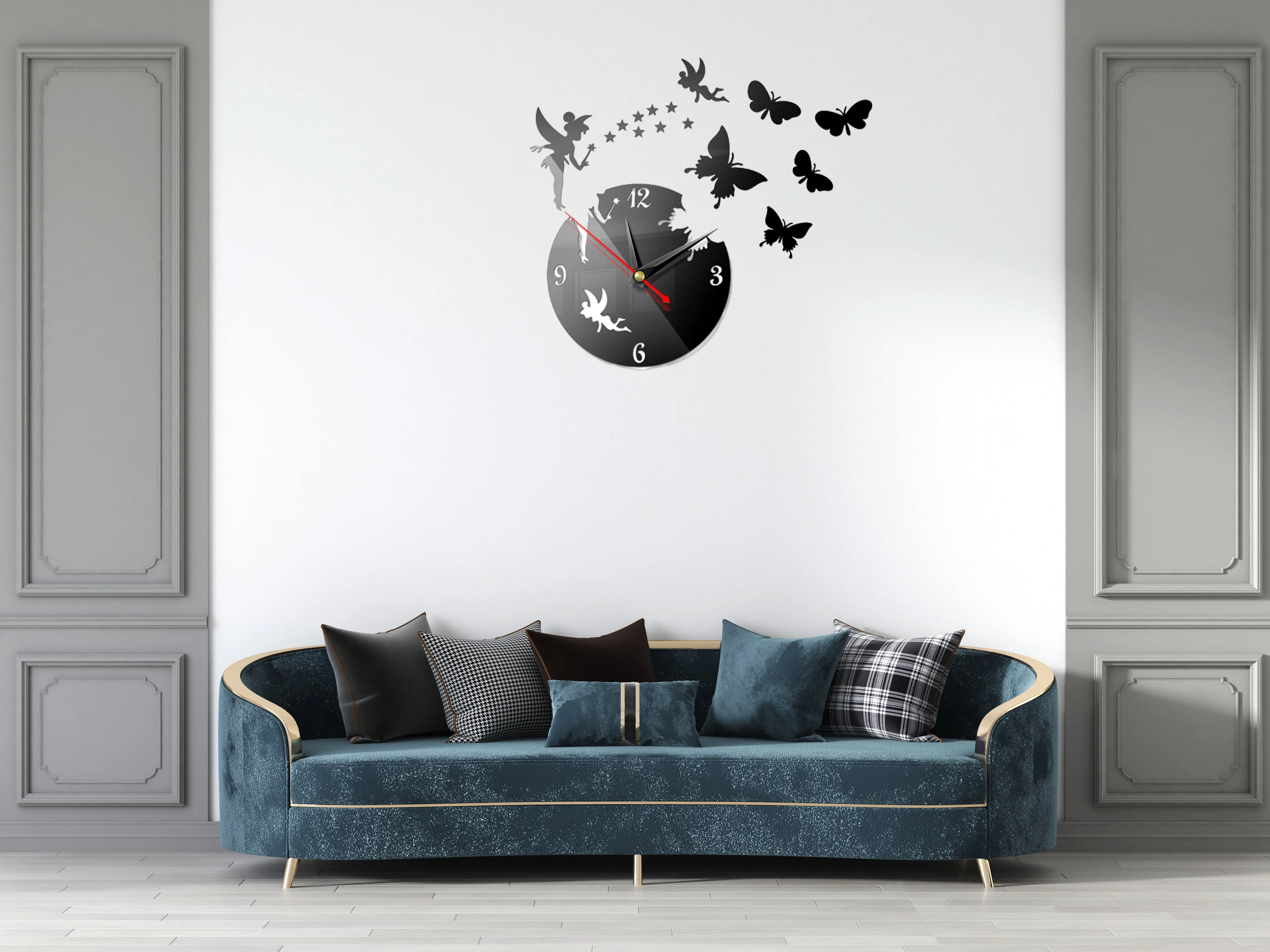 3D Fairy Tale Wooden Wall Clock