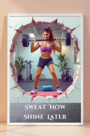 3D | frame | motivational | gym