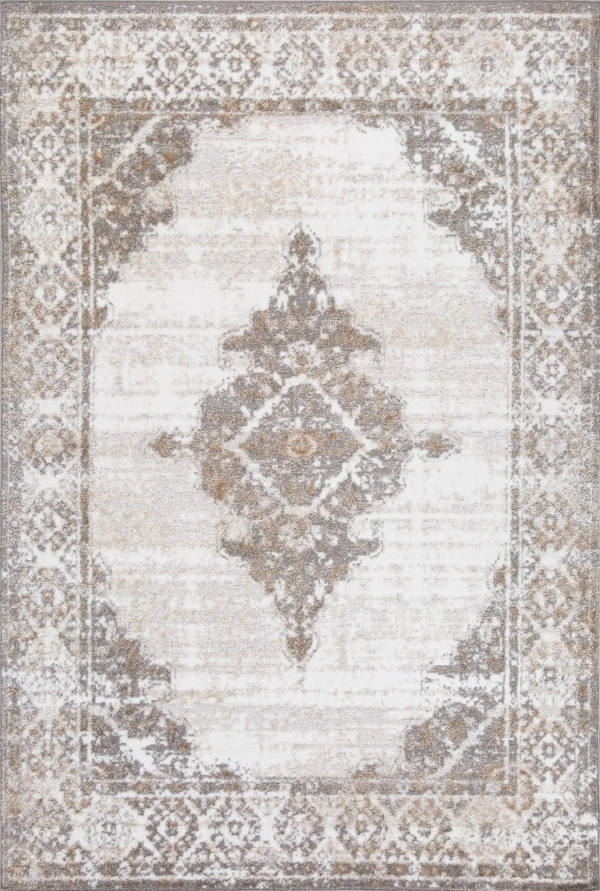 7 X 9 Area Rug - Grey/Cream