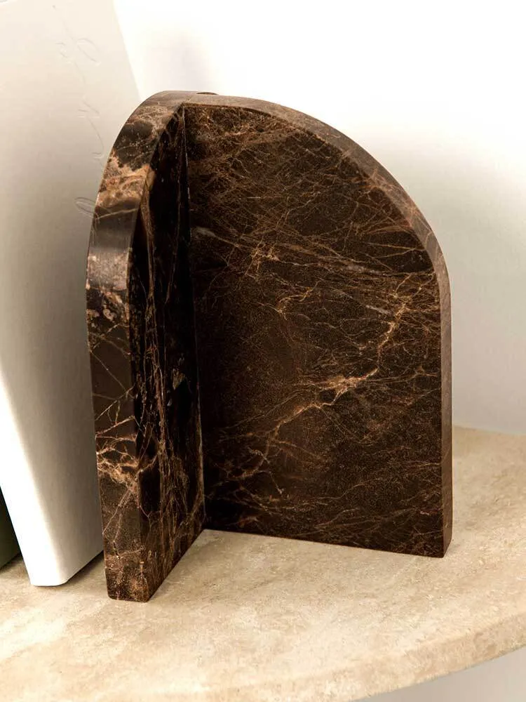 Amalfi Bookends Dark Emperador Marble