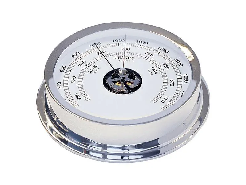 BAROMETER,CHROMED BRASS