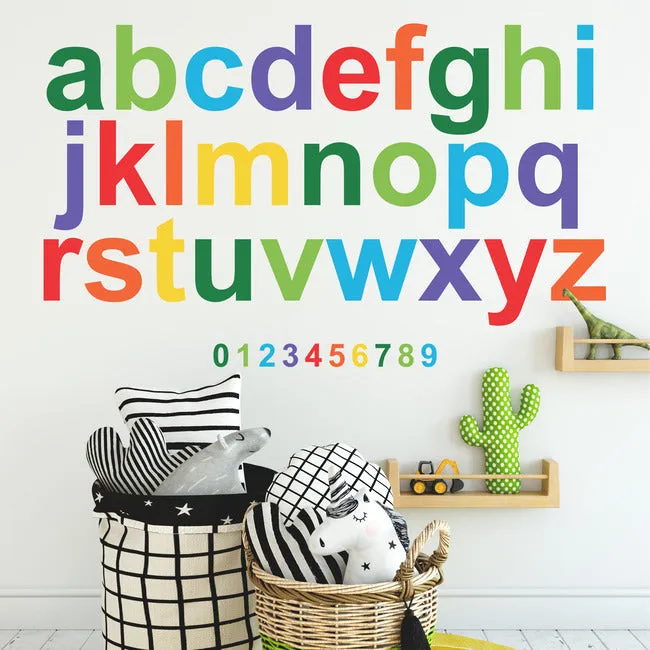 Colorful Lowercase Alphabet Giant Peel & Stick Wall Decals