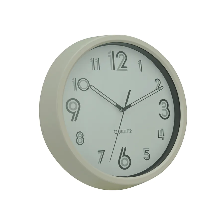 Elsie Pink Plastic Clock 27cm