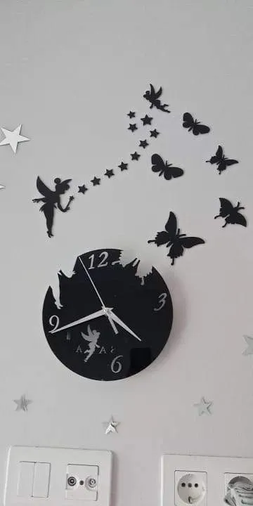 Fairy Clock Black