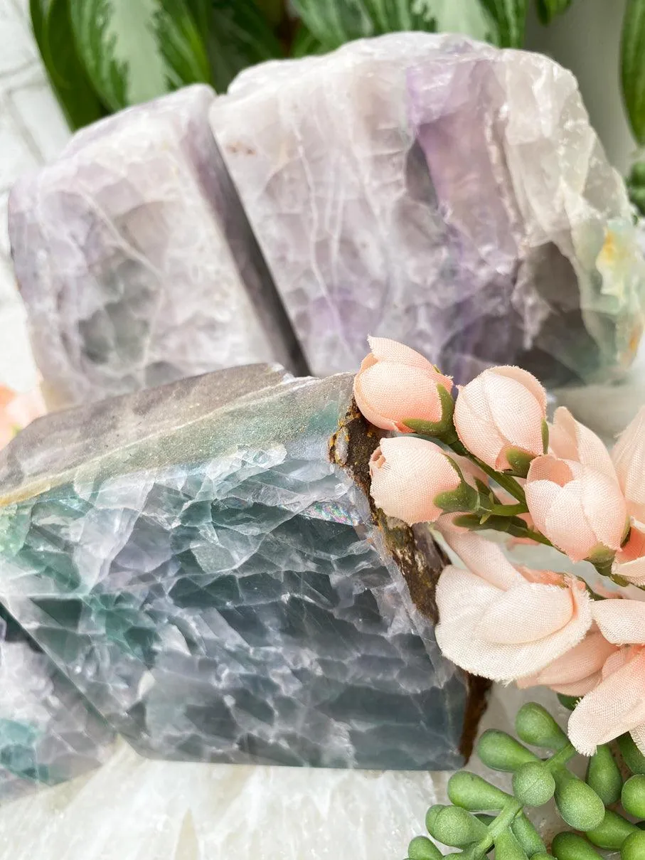 Fluorite Bookends