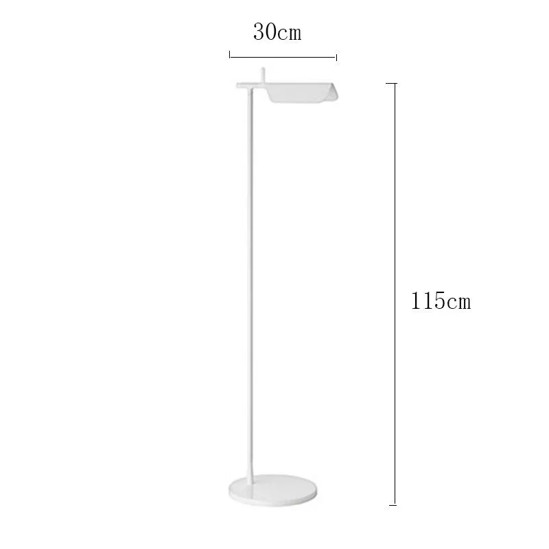 Minimalist Black LED Floor Lamp With Artistic Design