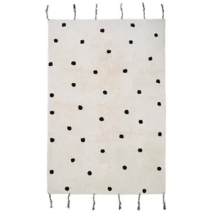 NATTIOT Nümi Natural & Black Polka Dot Rug