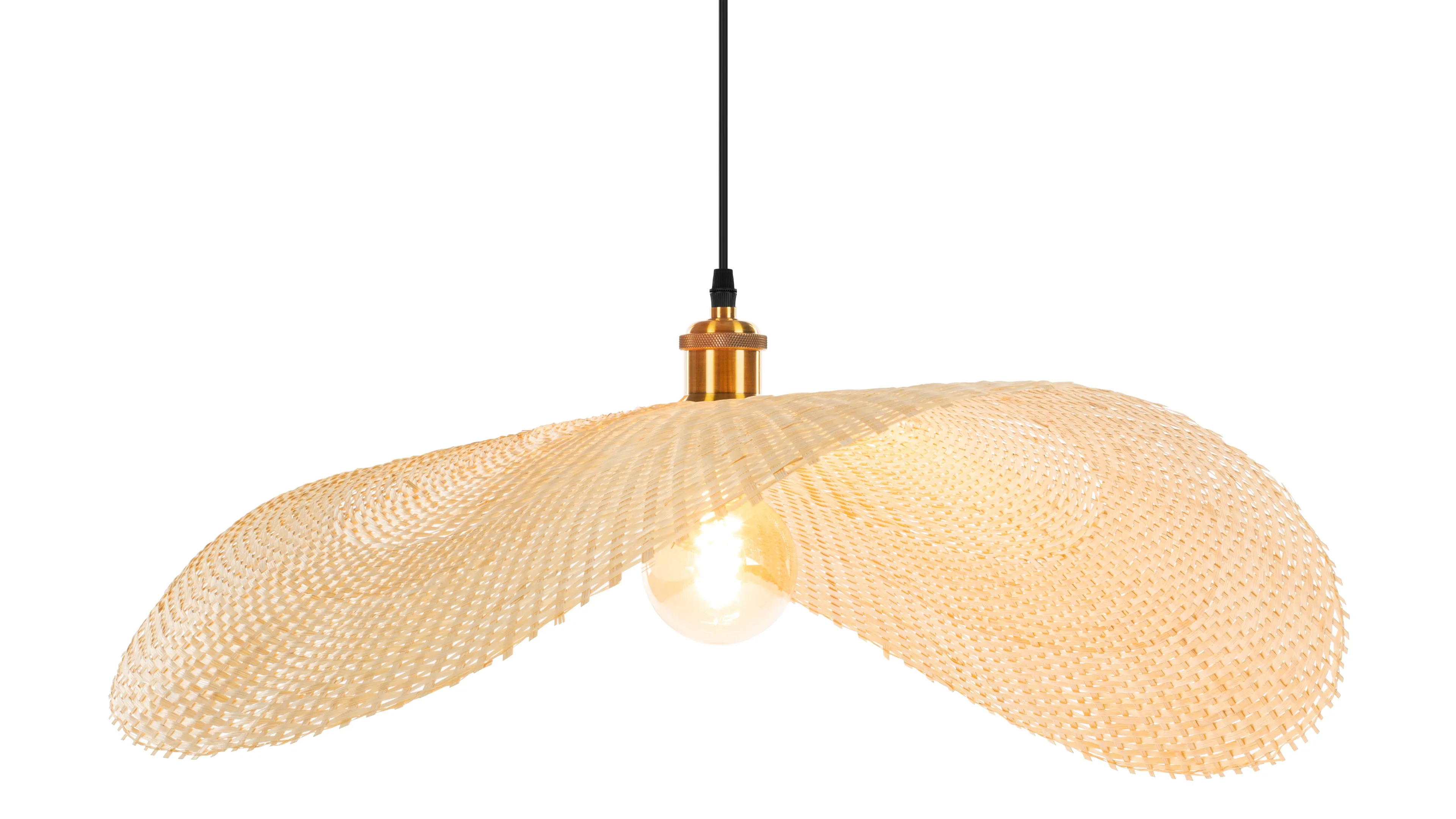 Osku - Osku Ceiling Light, Large, Natural Rattan