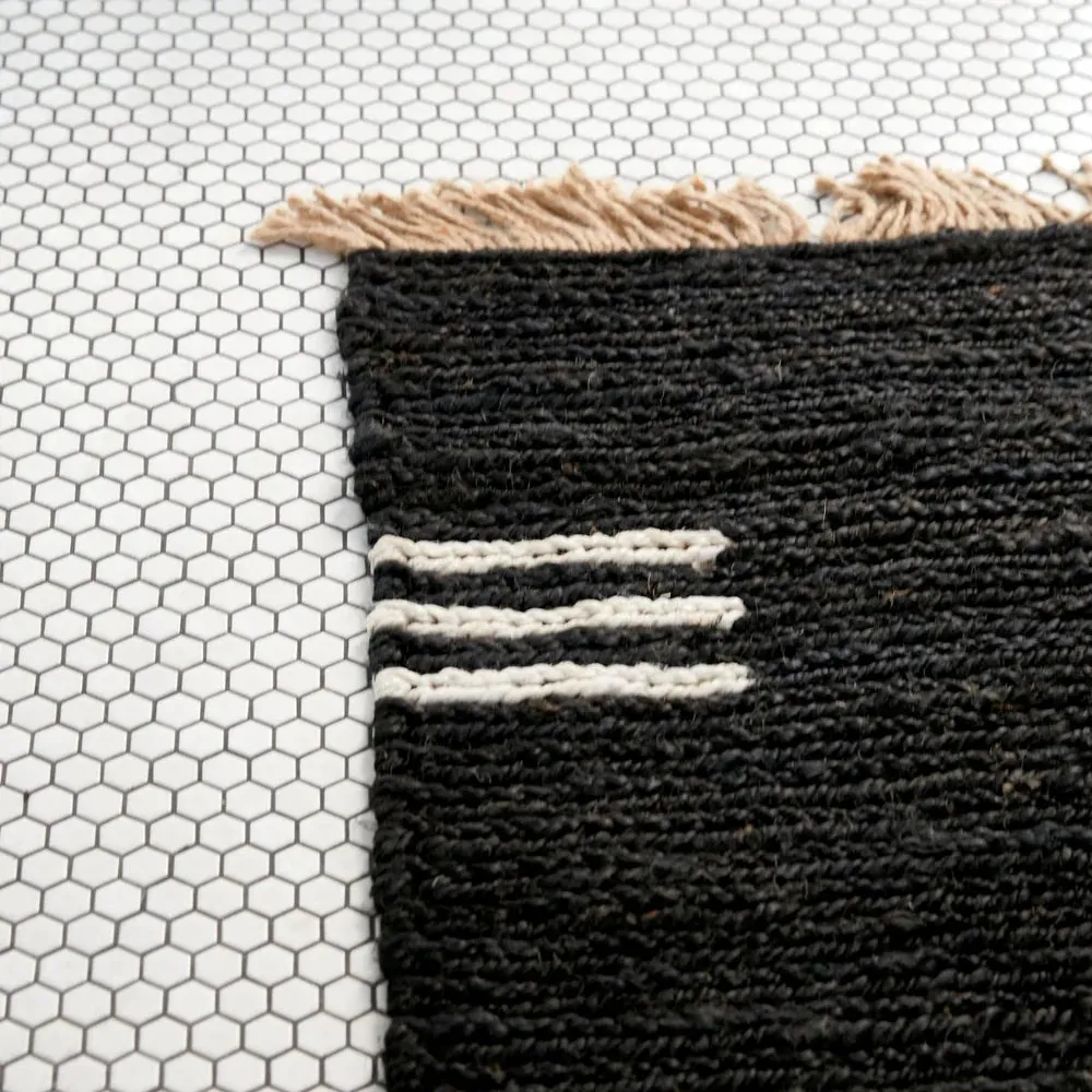 Otto Jute Runner | Black | 0.6x1.5m