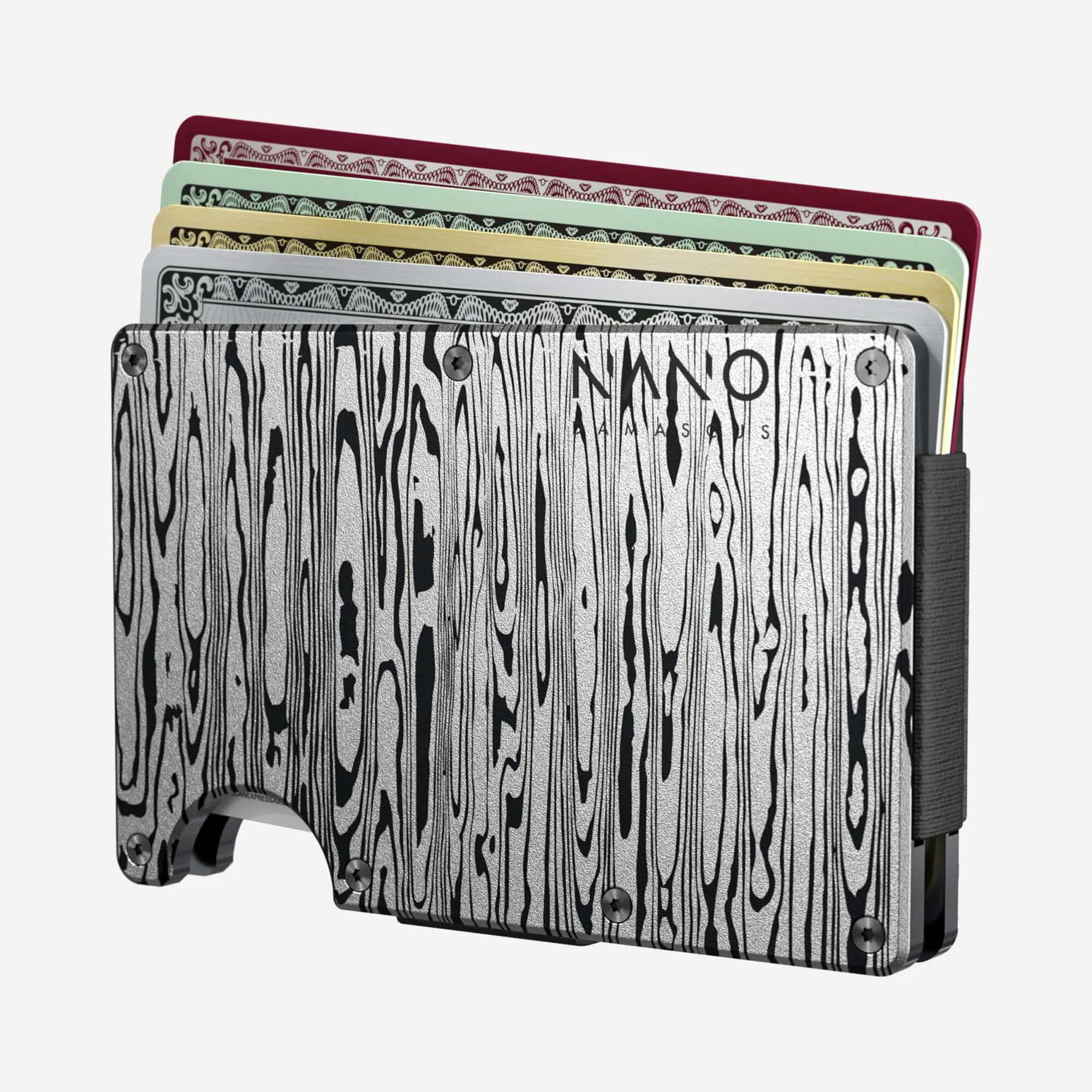 Personalised Money Clip Wallet (Platinum Silver)