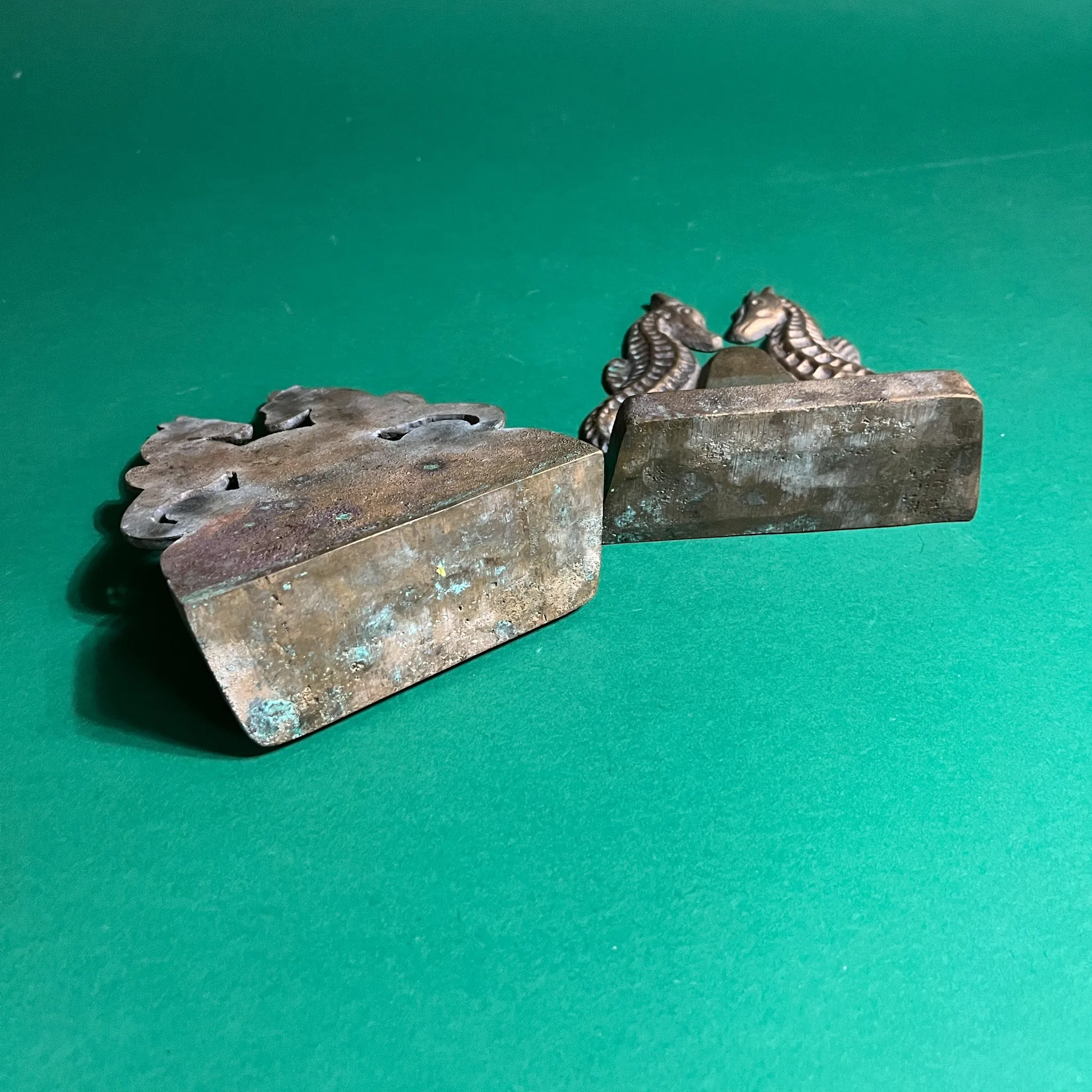 Vintage Ceramic Show Jumpers Horse Bookends, Set of 2