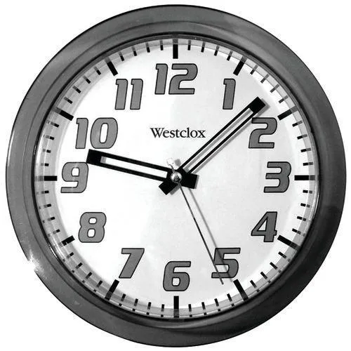Westclox 7.75&amp;quot; Translucent Wall Clock (black) (pack of 1 Ea)